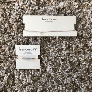 Brand new! Francesca’s necklace and bracelet!